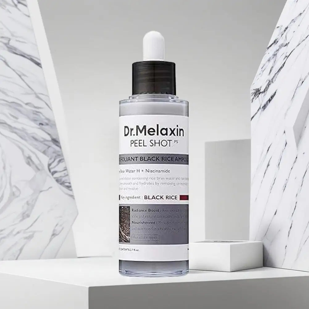 Dr.Melaxin, Peel Shot Glow Rice Exfoliating Ampoule, Gentle Exfoliating Face and Body Scrub for All Skin Types, Korean Skincare