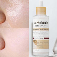 Dr.Melaxin, Peel Shot Glow Rice Exfoliating Ampoule, Gentle Exfoliating Face and Body Scrub for All Skin Types, Korean Skincare